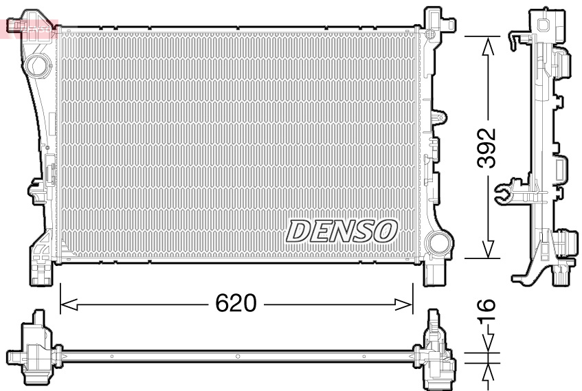 Radiateur Denso DRM09166