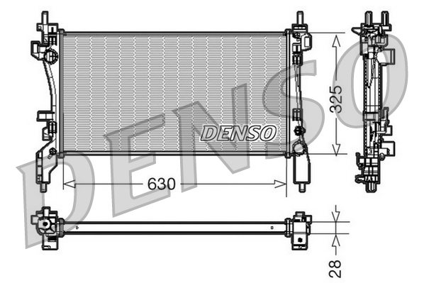 Radiateur Denso DRM09173