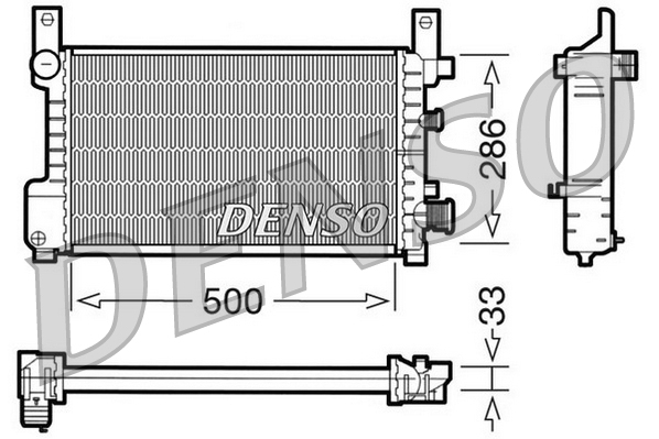 Radiateur Denso DRM10037