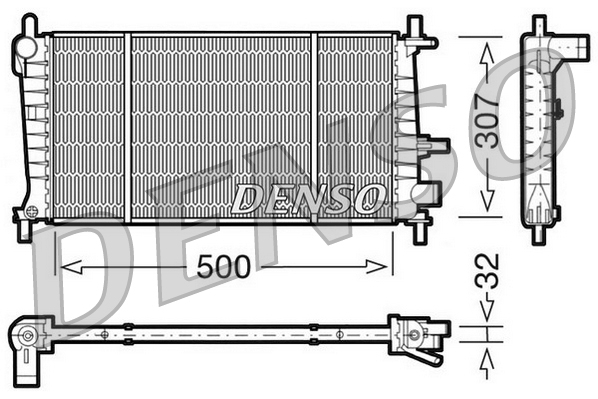 Radiateur Denso DRM10041