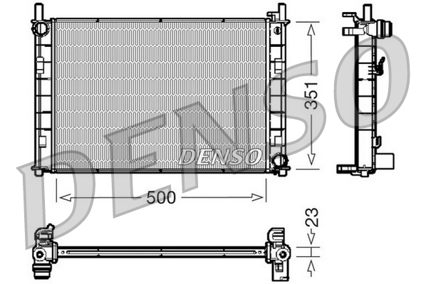 Radiateur Denso DRM10045