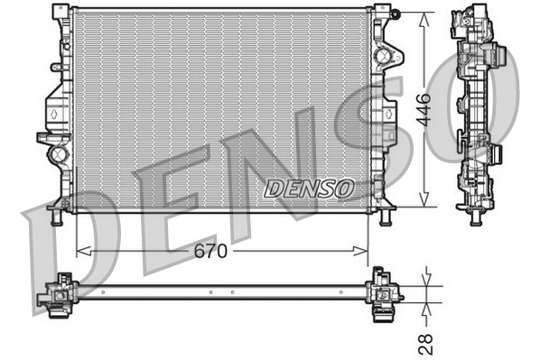 Radiateur Denso DRM10088