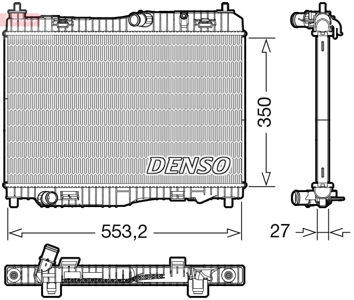 Radiateur Denso DRM10116