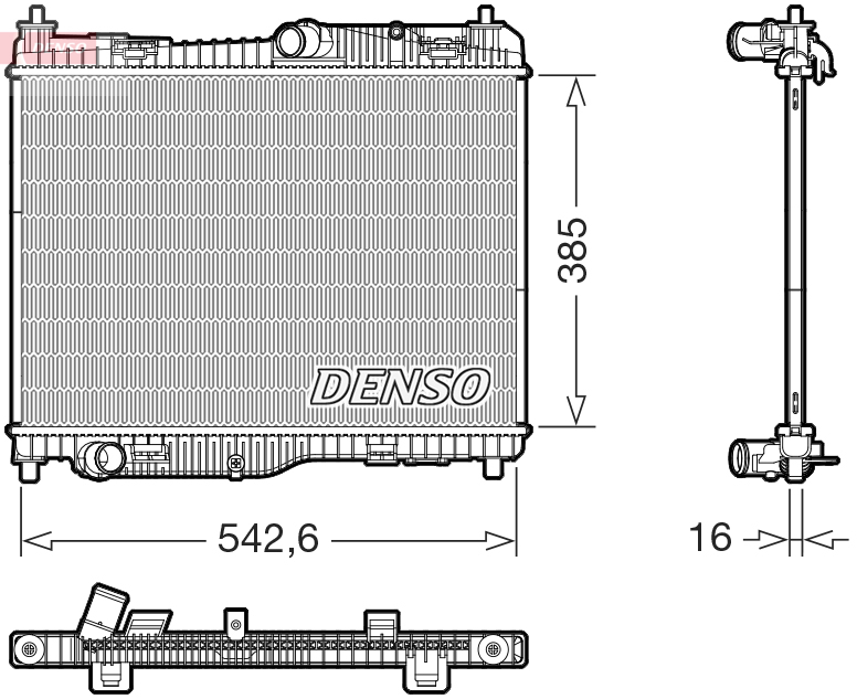 Radiateur Denso DRM10123