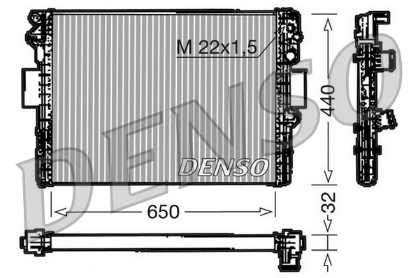 Radiateur Denso DRM12005