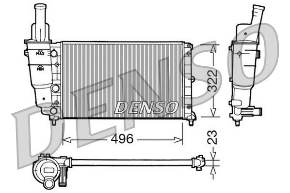 Radiateur Denso DRM13003