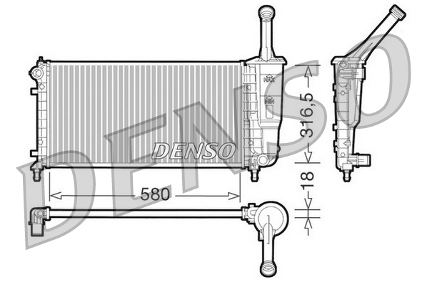 Radiateur Denso DRM13011