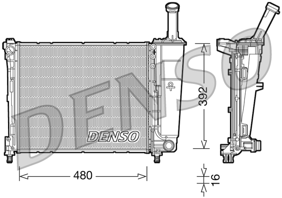 Radiateur Denso DRM13016