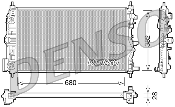 Radiateur Denso DRM15006