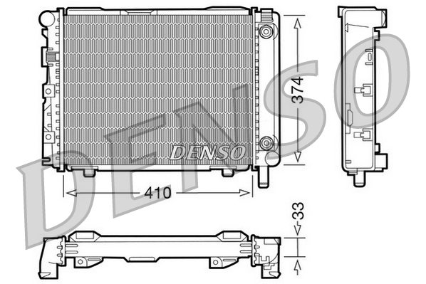 Radiateur Denso DRM17029