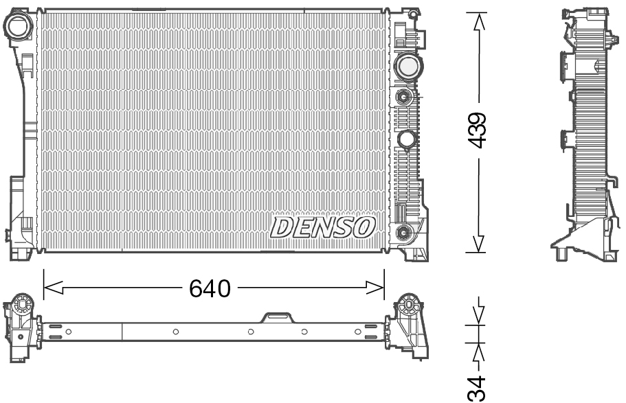 Radiateur Denso DRM17048