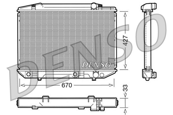 Radiateur Denso DRM17051