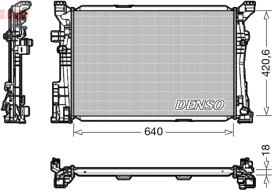 Radiateur Denso DRM17096