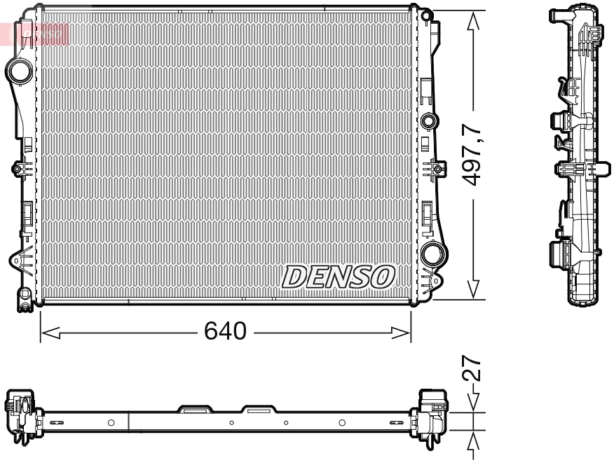 Radiateur Denso DRM17116