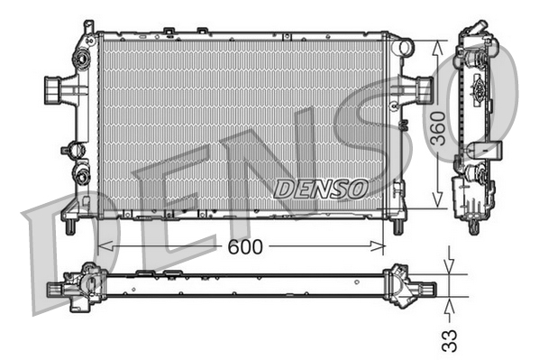 Radiateur Denso DRM20017