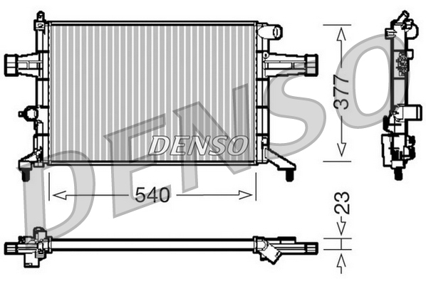 Radiateur Denso DRM20082