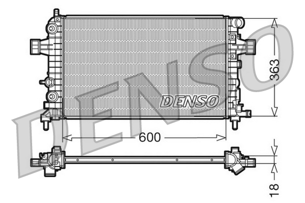 Radiateur Denso DRM20101