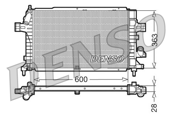 Radiateur Denso DRM20102