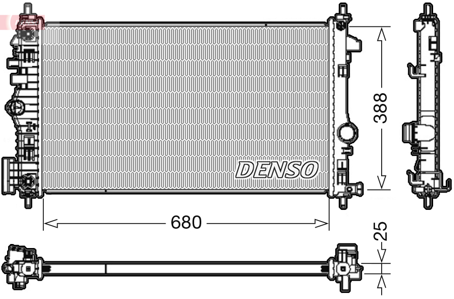 Radiateur Denso DRM20108