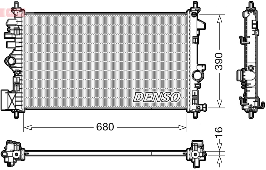 Radiateur Denso DRM20110