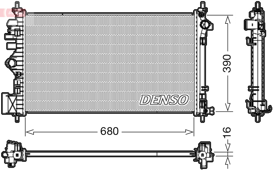 Radiateur Denso DRM20111