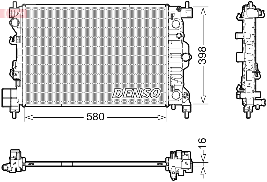 Radiateur Denso DRM20117