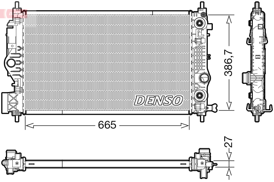 Radiateur Denso DRM20126