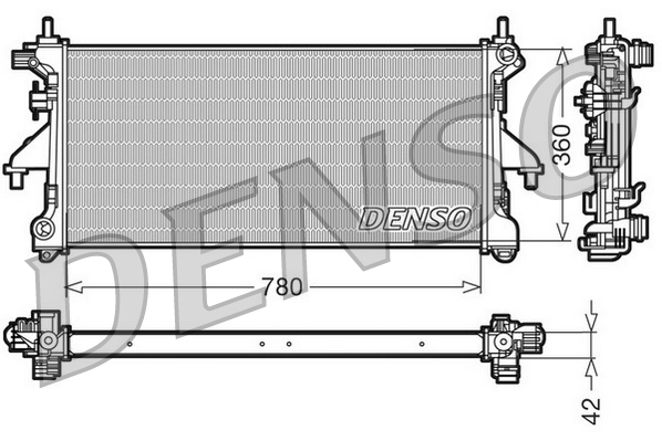 Radiateur Denso DRM21102