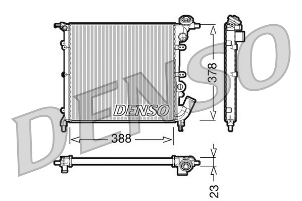 Radiateur Denso DRM23002