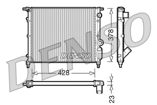 Radiateur Denso DRM23004