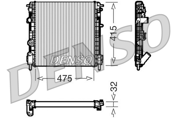 Radiateur Denso DRM23014