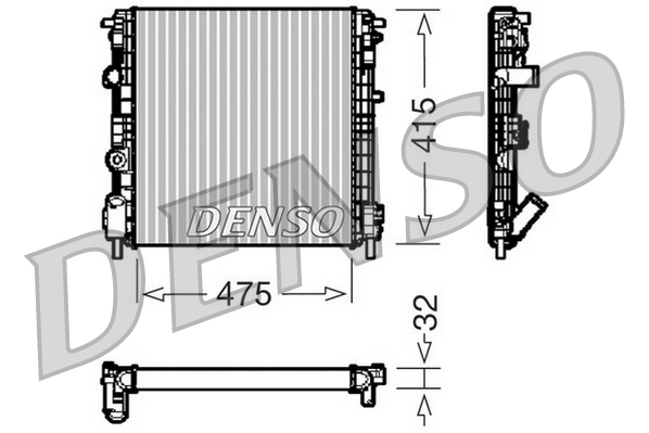 Radiateur Denso DRM23015