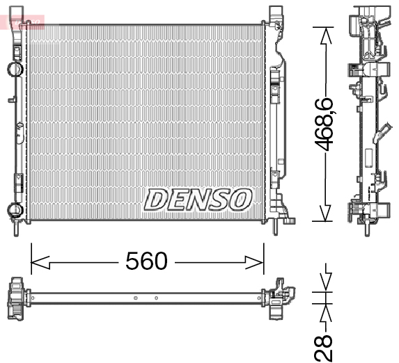 Radiateur Denso DRM23037