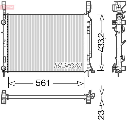 Radiateur Denso DRM23042