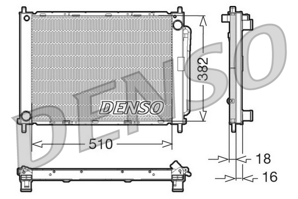 Koelmodule (radiateur+condensor) Denso DRM23100