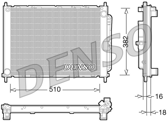 Koelmodule (radiateur+condensor) Denso DRM23101