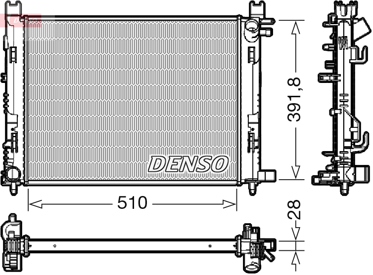 Radiateur Denso DRM23109