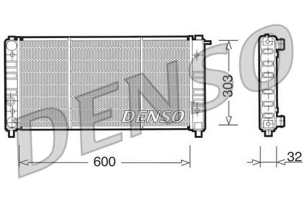 Radiateur Denso DRM26004