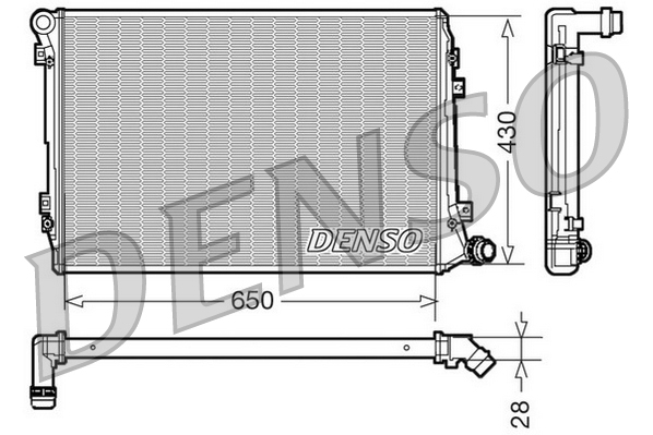 Radiateur Denso DRM32037