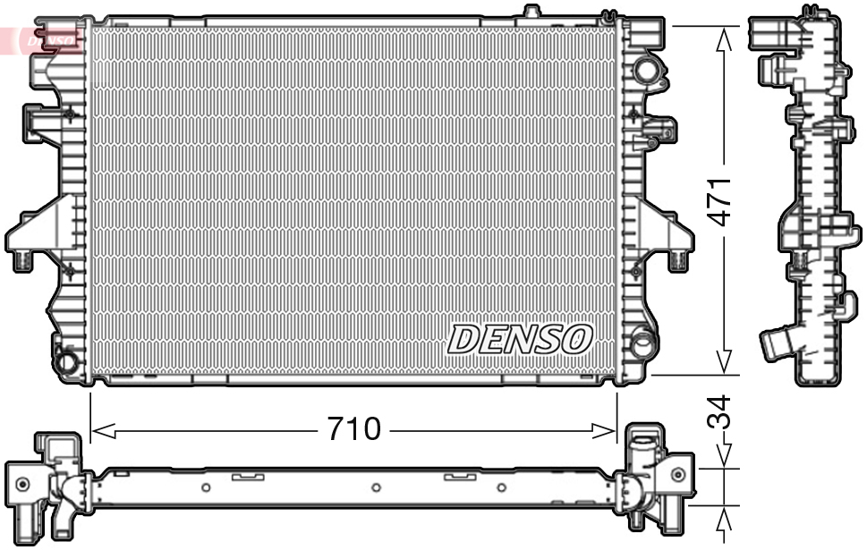 Radiateur Denso DRM32040