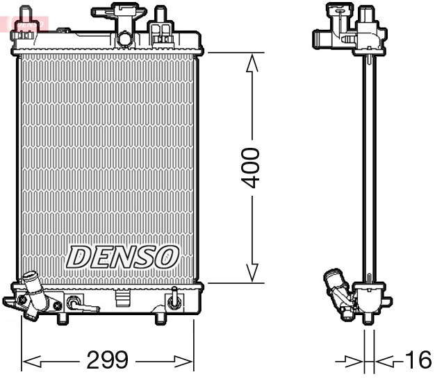 Radiateur Denso DRM35004