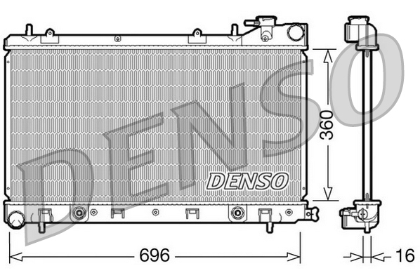 Radiateur Denso DRM36002