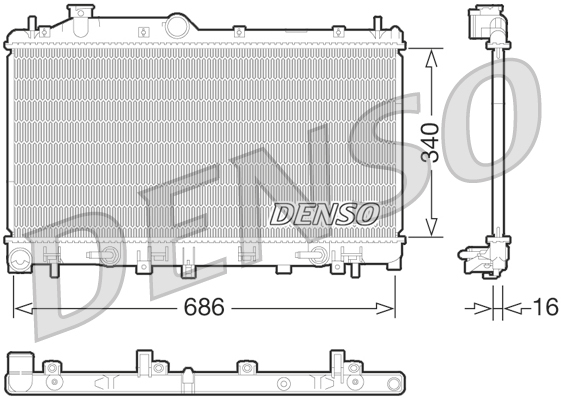 Radiateur Denso DRM36015