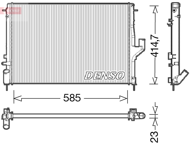 Radiateur Denso DRM37001