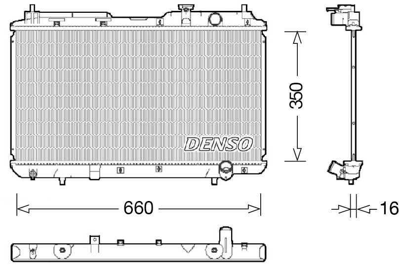 Radiateur Denso DRM40034