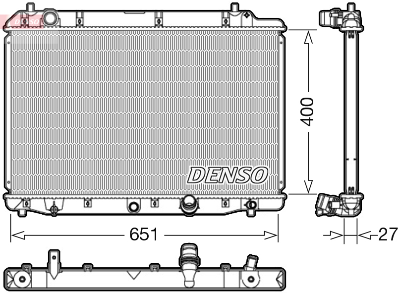 Radiateur Denso DRM40036