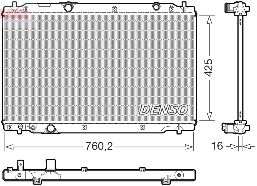 Radiateur Denso DRM40107