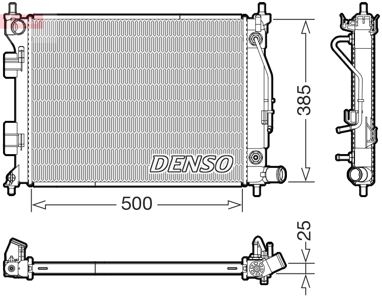 Radiateur Denso DRM41033