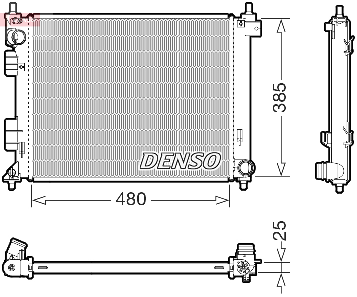 Radiateur Denso DRM41035