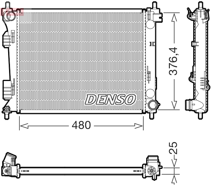 Radiateur Denso DRM41037